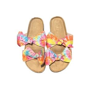 5/$25 Cato Vibrant Tie-Dye Women's Slippers